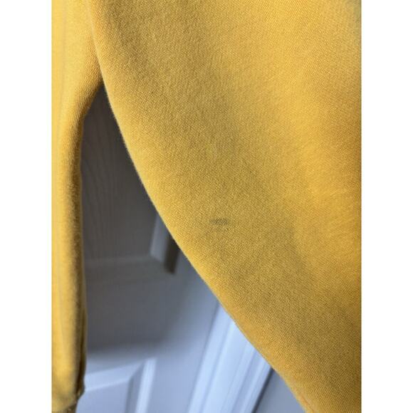 Vintage Yellow Tommy Hilfiger Hoodie Sweatshirt Large - Picture 5 of 8